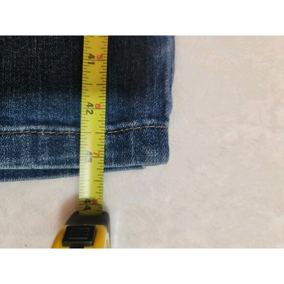 Maurices Curvy Bootcut Jeans Womens 18 Regular 38 X 32 Blue Whiskers Y2k - Picture 8 of 11